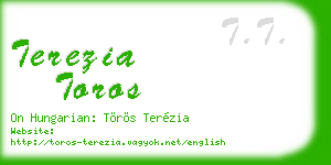 terezia toros business card
